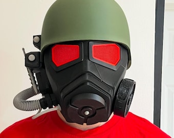 NC-R Vete-ran Ranger Helmet – 3D-Printed Post-Apocalyptic Cosplay Helmet with Customizable Fit