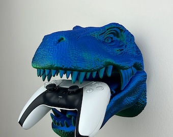 T-Rex Headphone, Controller Wall Holder - Unique Decor Piece