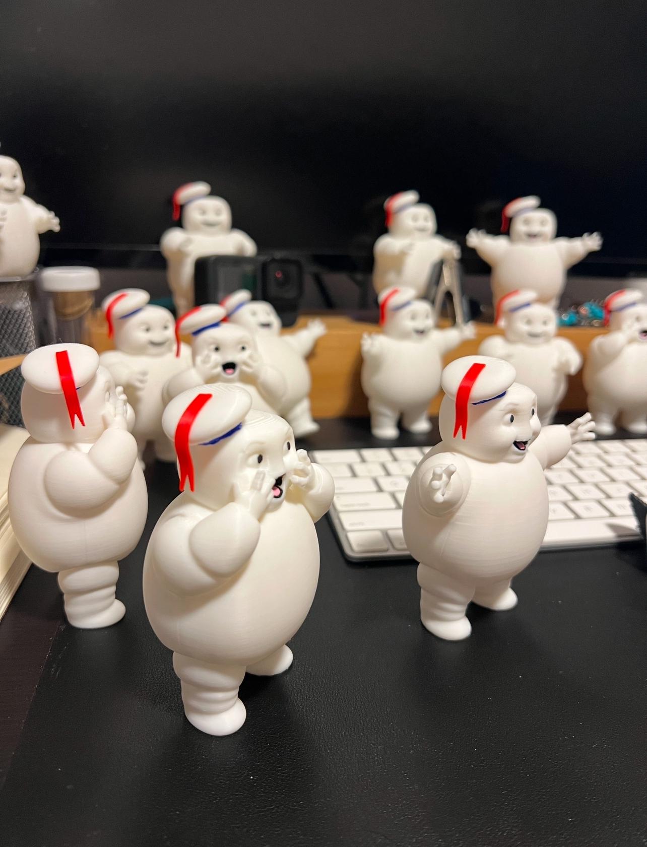 Gho-stbus-ters Mini Stay Puft Marshmallow Man Figures - 3D Printed Collectible