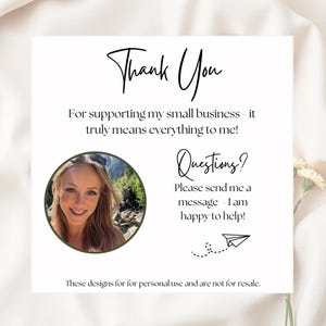 May include: Thank You for supporting my small business - it truly means everything to me! Questions? Please send me a message - I am happy to help! These designs are for personal use and are not for resale.