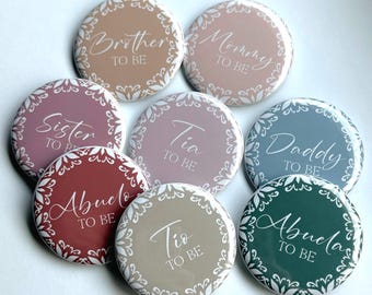 Cielito Lindo Baby Shower Pins – Mexican Fiesta, Papel Picado & Talavera