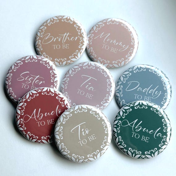 Cielito Lindo Baby Shower Pins – Mexican Fiesta, Papel Picado & Talavera