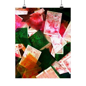 Tibetan colourful flags poster. Tibet wall art. Tibet flag.
