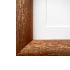 Marco de fotos elegante, madera maciza de caoba, diseño clásico imagen 4