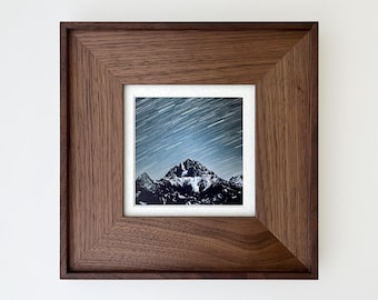 Bilderrahmen aus Holz - Walnuss - Minimalistisches Design, breites Profil