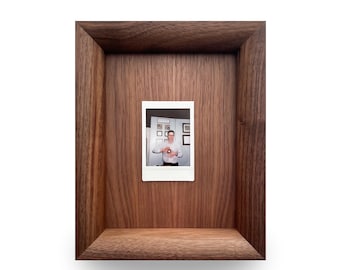 Wood Picture Frame / Walnut / Solid Wood, Simple Profile Minimalist Design / walnut backing