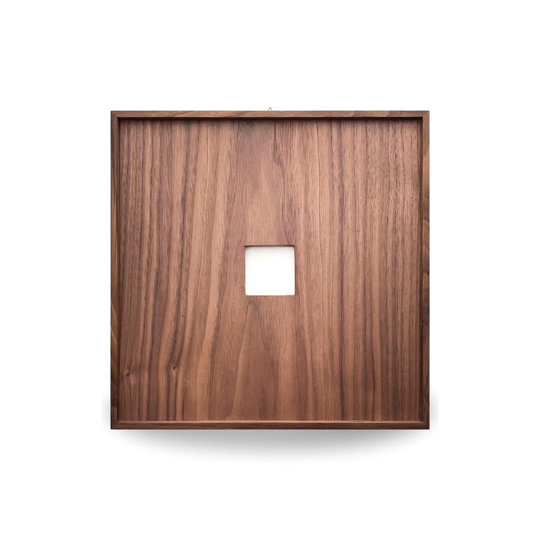 Square Walnut Frame Square Wooden Picture Frame - Walnut - Large and Wide With Small ...