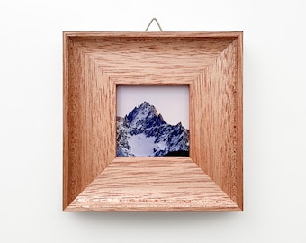 Kleine houten fotolijst / Roze meranti / Massief hout / Klein en eenvoudig