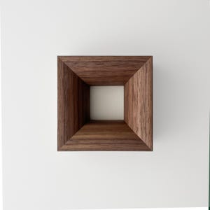 Wood Picture Frame / Walnut / Solid Wood, Simple Profile Minimalist Design Modern Handmade Custom Frame for Wall Art Gallery Display Decor