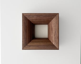 Wood Picture Frame / Walnut / Solid Wood, Simple Profile Minimalist Design