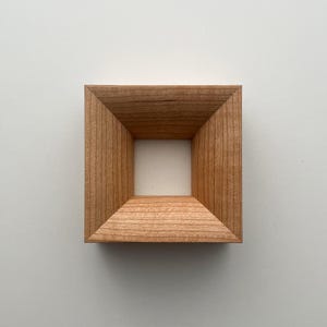 Cherry Wood Picture Frame / Solid Wood / Minimalist Modern Frame for Wall Art & Photos / Custom Decor / Simple Profile Gallery Display