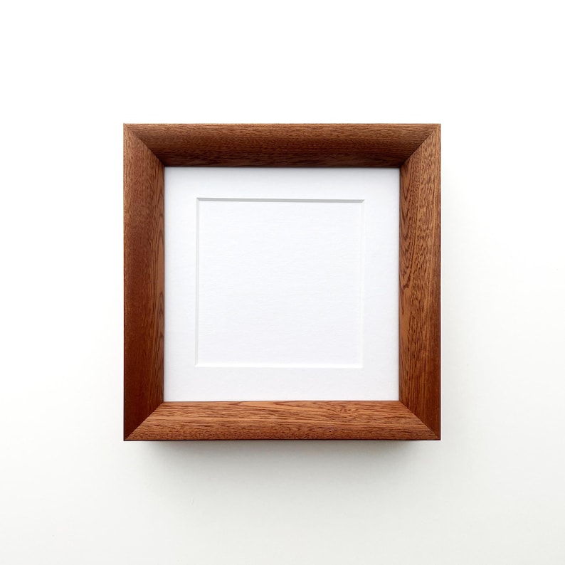 Marco de fotos elegante, madera maciza de caoba, diseño clásico imagen 2