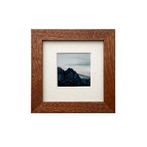 Wooden Picture Frame - Mahogany - Little,  Minimalistic Design, Modern Photo Display Gallery Wall Home Decor