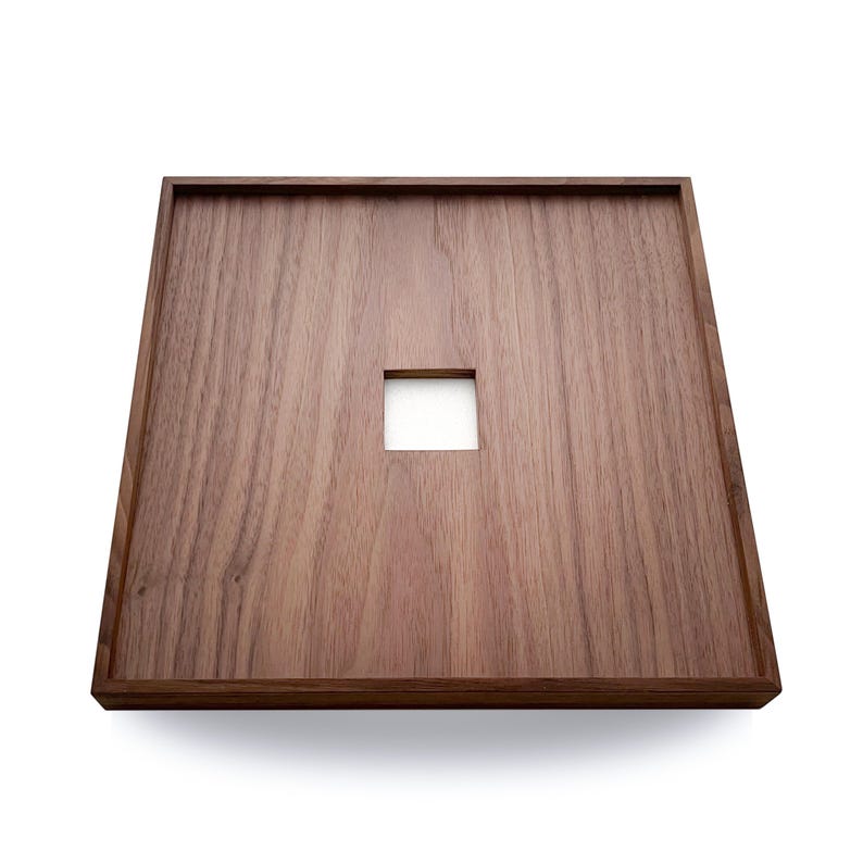 Square Walnut Frame Square Wooden Picture Frame - Walnut - Large and Wide With Small ...