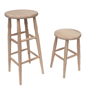 New Solid Beech Stools. High and Low Available.