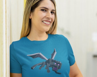 Ender Dragon Cotton T-shirt Minecraft  | Video Gamer Tee