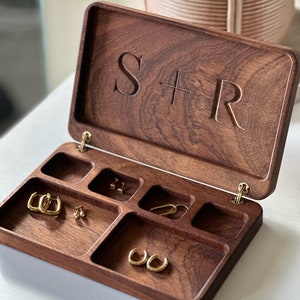 Handmade Hardwood Jewelry Box -Elegant, Customizable, and one of a kind.