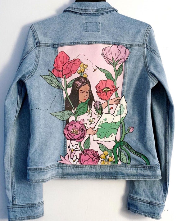 Hand Painted Custom Denim Jacket