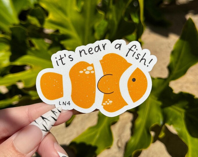 It's Near a Fish F1 Frosted Sticker | Limited Quantity | F1 Cute ...