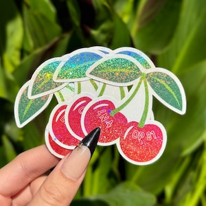 F1 Teams Cherry Sticker | F1 Cute Sticker | Cute Sticker For Notebooks & Laptops