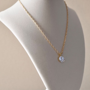 Gold rose necklace | gold necklace | dainty rose necklace
