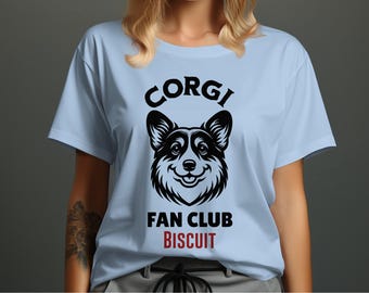 Camiseta personalizada de Corgi, camiseta personalizada con nombre de mascota, regalo para amantes de los perros, regalo para amantes de las mascotas, camiseta personalizada con nombre de perro, Pembroke Welsh Corgi