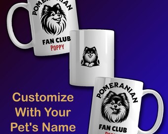 Pommern Individuelle Tasse, Benutzerdefinierte Hunde-Liebhaber-Geschenk, Haustier-Besitzer Geschenk, personalisierte Hundetasse, Hund Mama Geschenk, Hund Papa Geschenk, Pommern Liebhaber