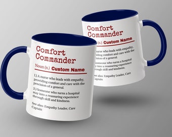 Taza de enfermera personalizada, regalo de agradecimiento personalizado, regalo de agradecimiento para enfermeras, taza de enfermera única