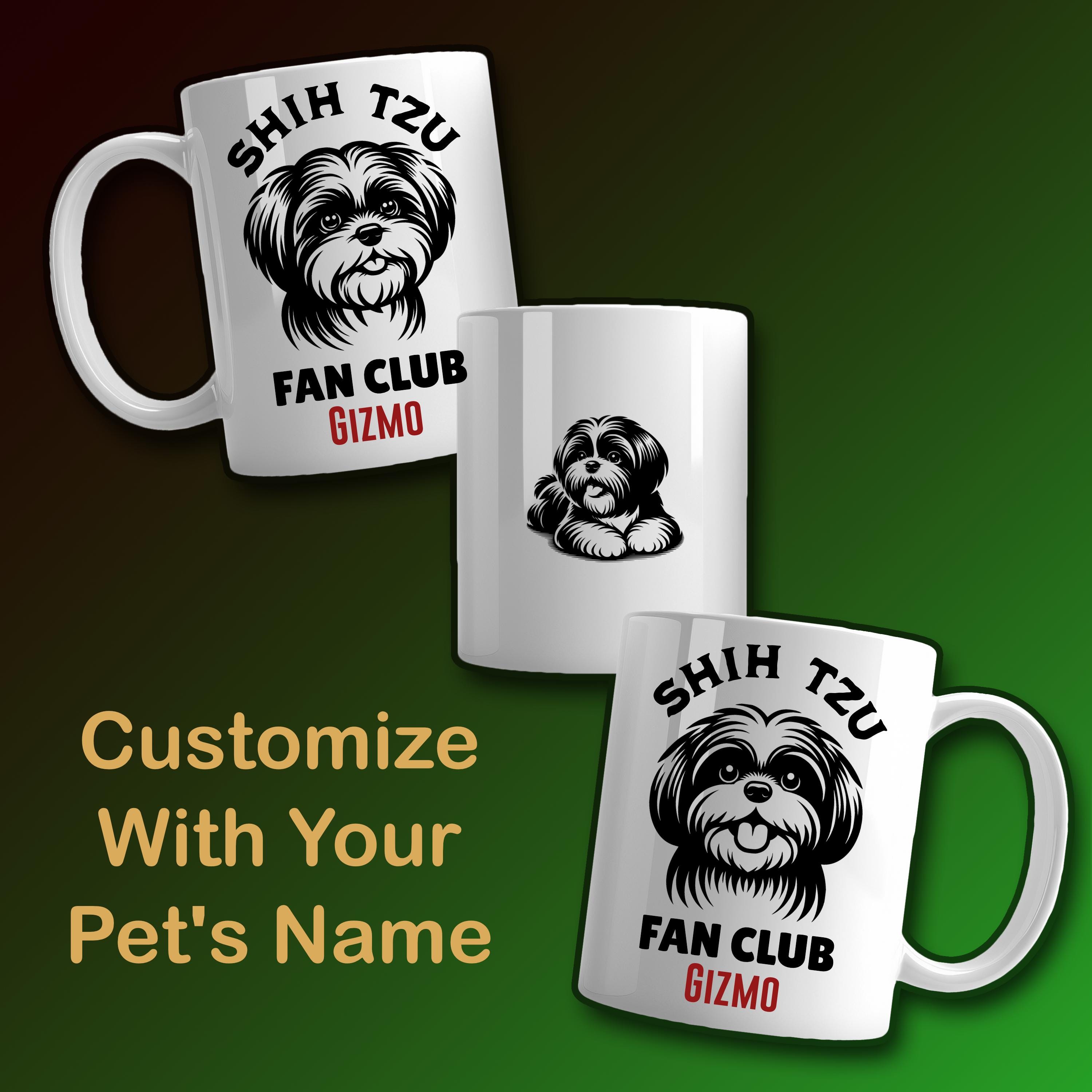Shih Tzu Custom Mug, Custom Dog Lover Gift, Pet Owner Gift, Personalized Dog Mug, Dog Mom Gift, Dog Dad Gift, Shih Tzu lover
