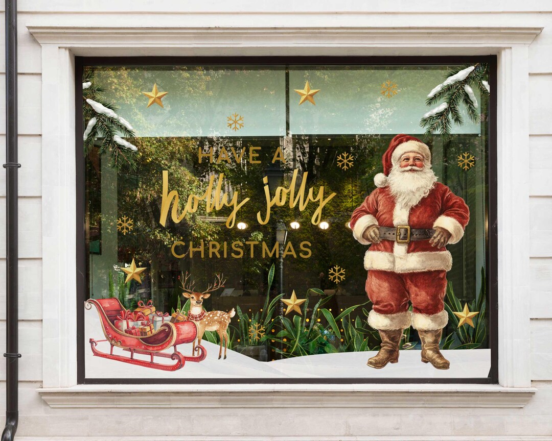 Decorazioni Natalizie Per Finestre - 202 Adesivi Autoadesivi Con Fiocchi Di Neve, Stelle, Alberi E Renne, Per Vetri E Superfici Lisce