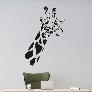 Giraffe Family Wall Decals - Schattige kinderkamerstickers voor Jungle Thema, Peel and Stick Giraffe Wall Decor
