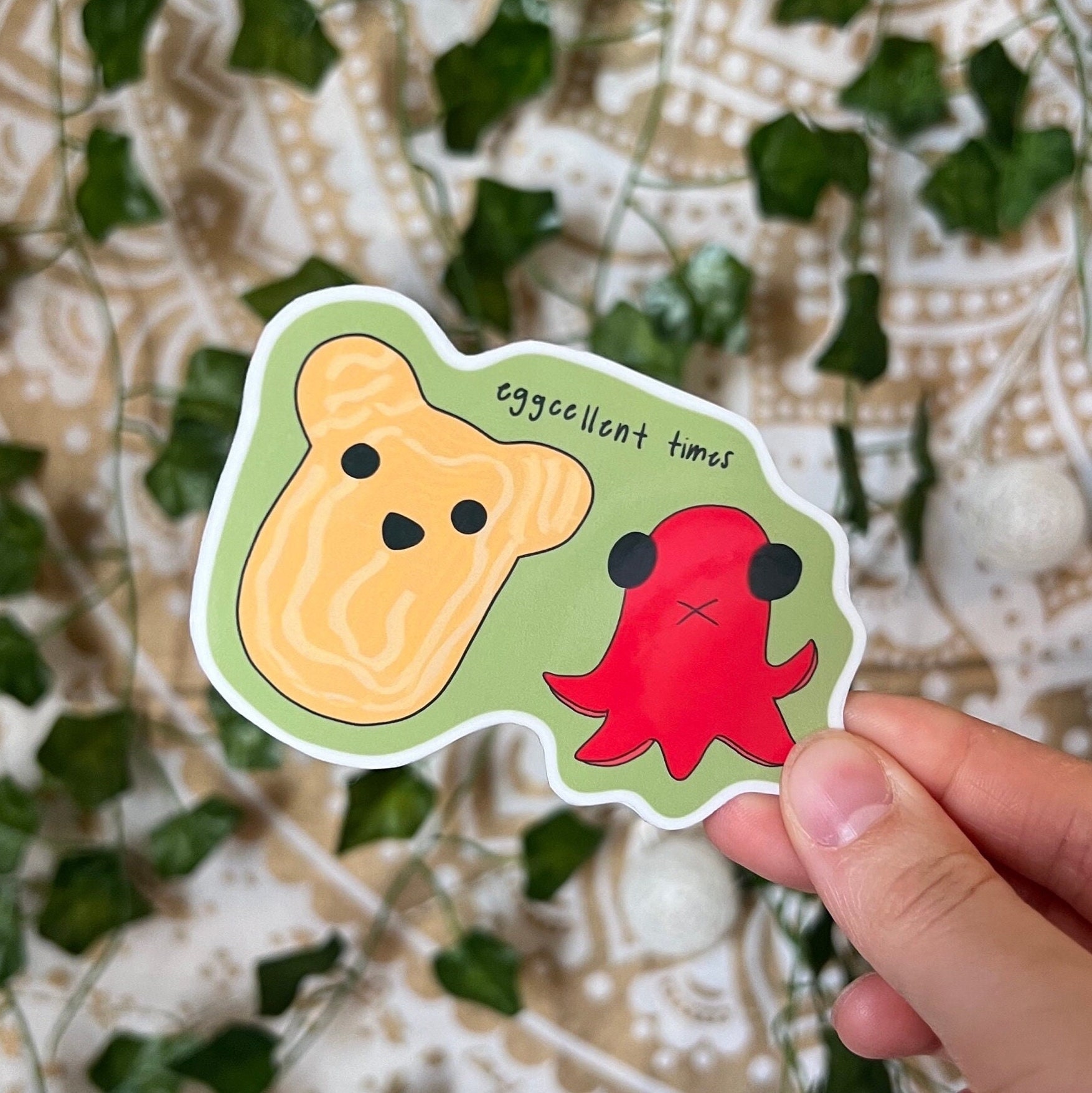 Egg Bear and Octopus Best Friends - Tako-San Weiner and Tamago Egg Bento Series Sticker