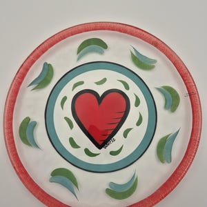 Ulrica Hydman Vallien Kosta Boda Plate 33 cm Heart Series, antique charm
