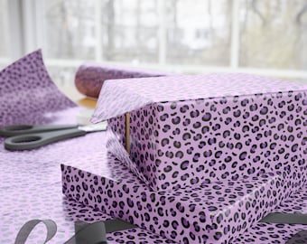 Cheetah Wrapping Paper Roll Festive Party Birthday Gift Wrap
