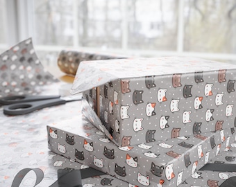 Kitty Cat Wrapping Paper Roll Festive Party Cat Lover Gift Wrap