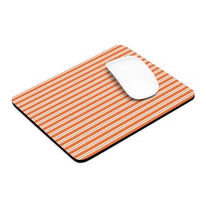 Alfombrilla de ratón a rayas rectangular o redonda, base antideslizante de goma de neopreno duradera