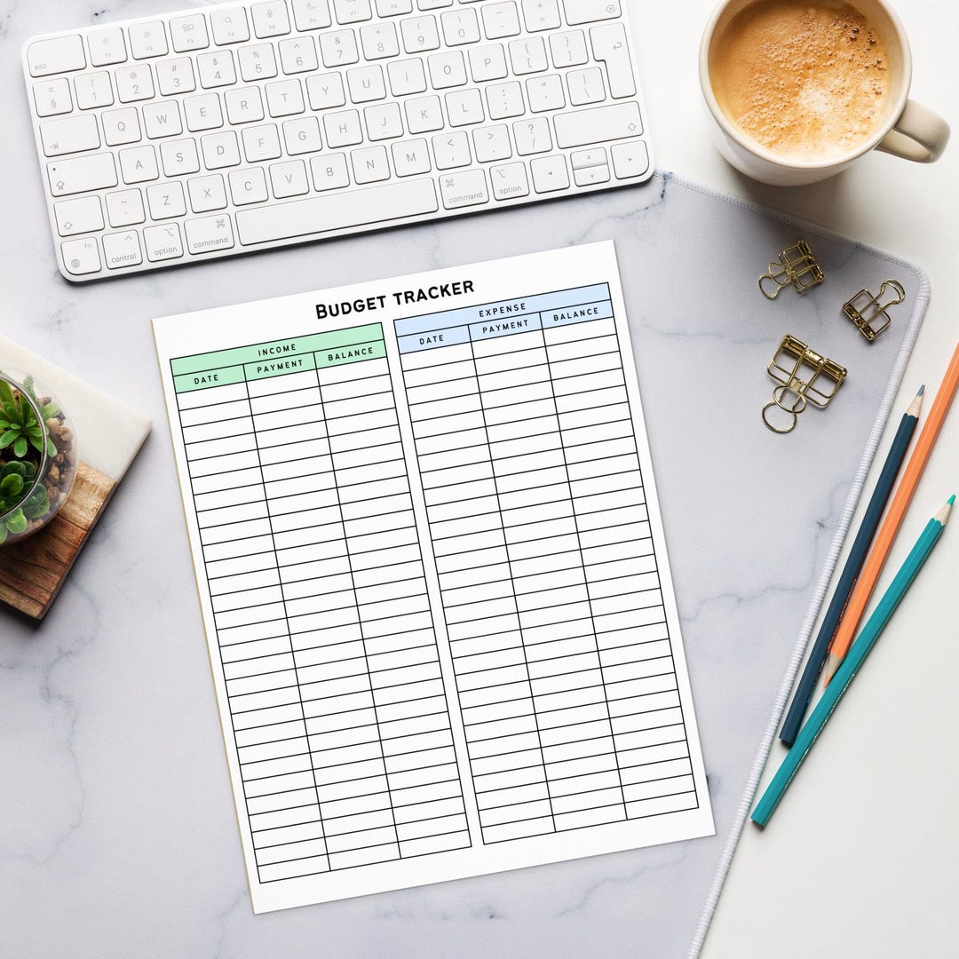 Budget Income & Expense Tracker Notepad Bill and Paycheck Budget Income ...