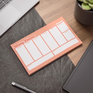 Bright Weekly Planner Notepad Post-it® Sticky Notes Organizer Stationery Desk Decor
