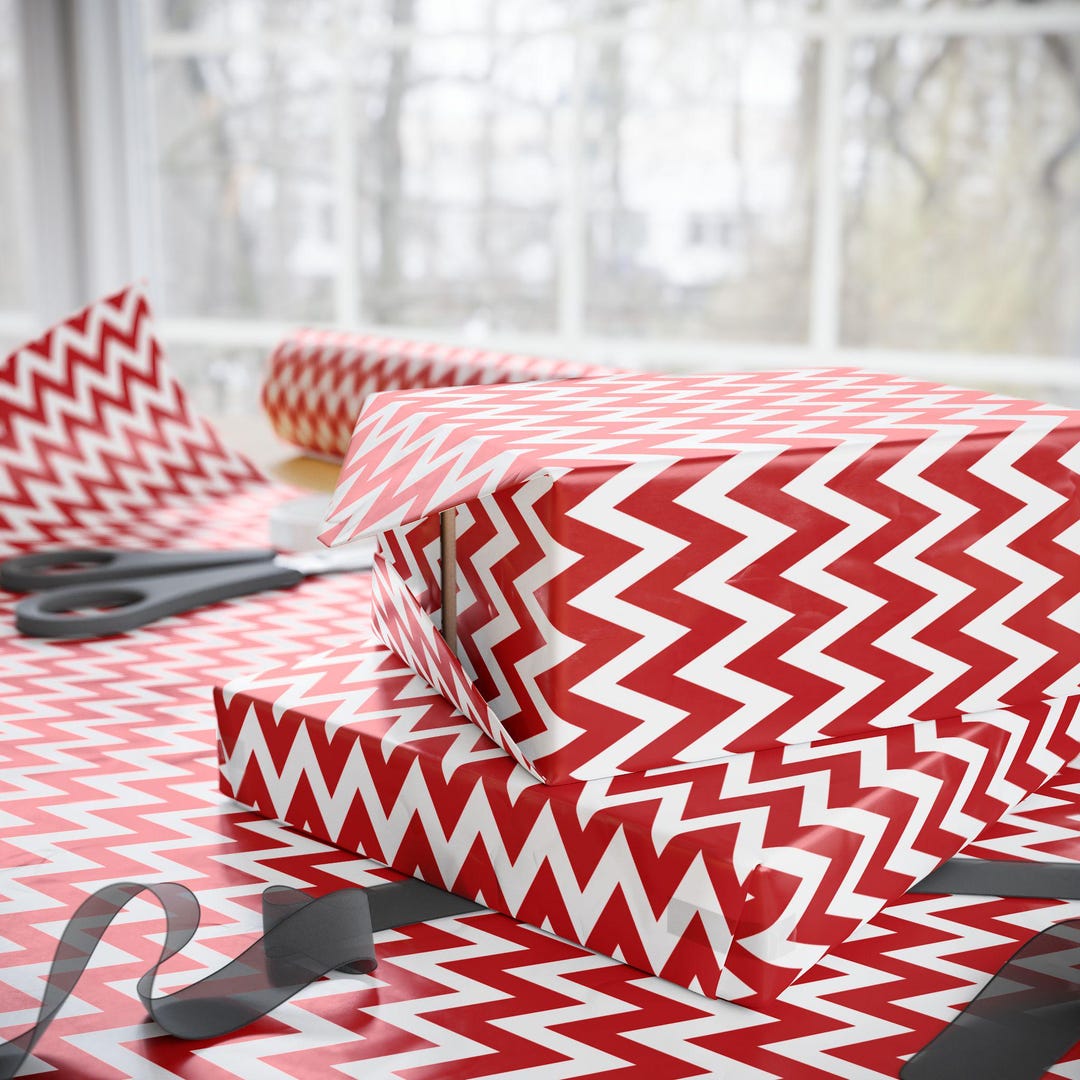 Strippy Rapping Paper Striped Wrapping Paper Roll Festive Gift Wrap - Etsy