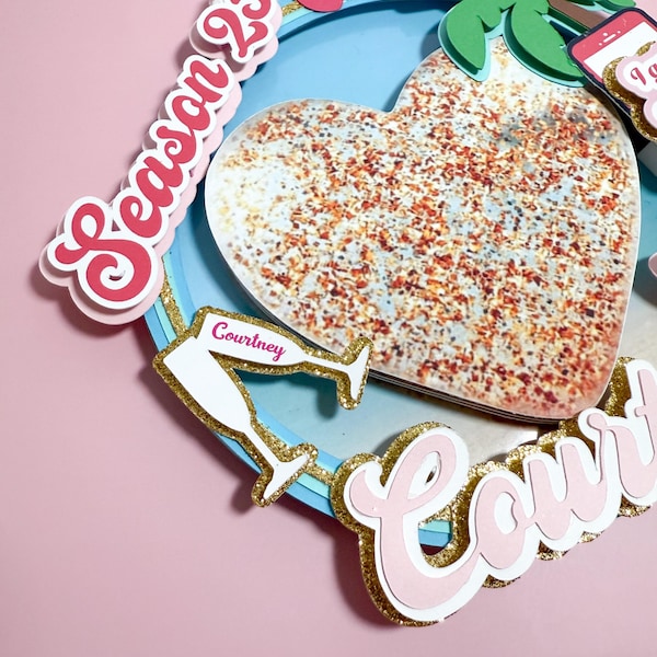 Personalized Love Island Cake Topper