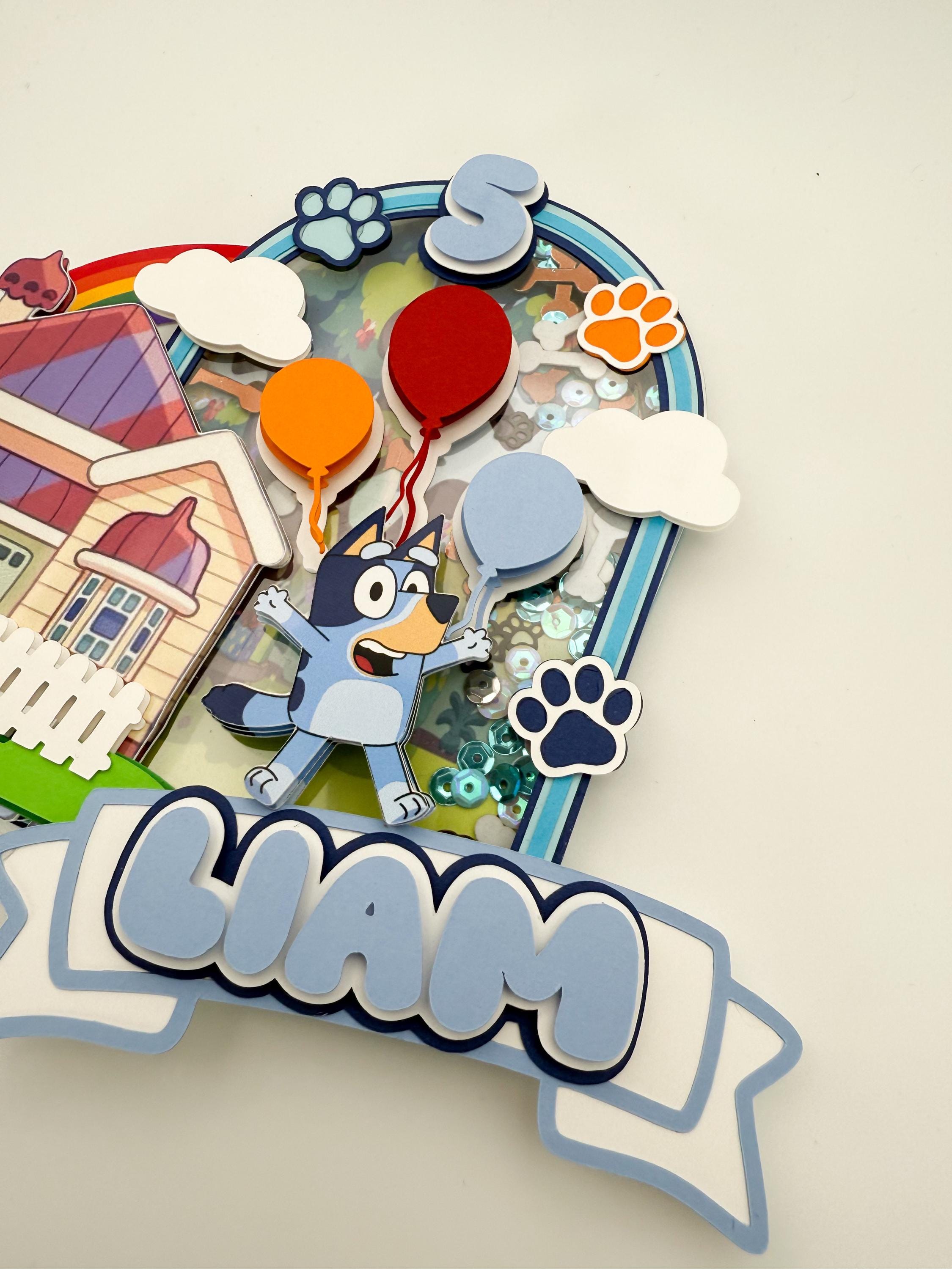 Bluey Inspired Custom Cake Topper