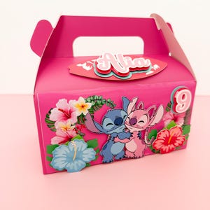 Lilo und Angel Giebelschachteln, Lilo und Stitch Gastgeschenke, Lilo und Stitch Geburtstag