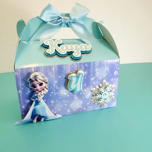 Frozen theme Gable Boxes, Elsa Party Favors, Frozen Birthday