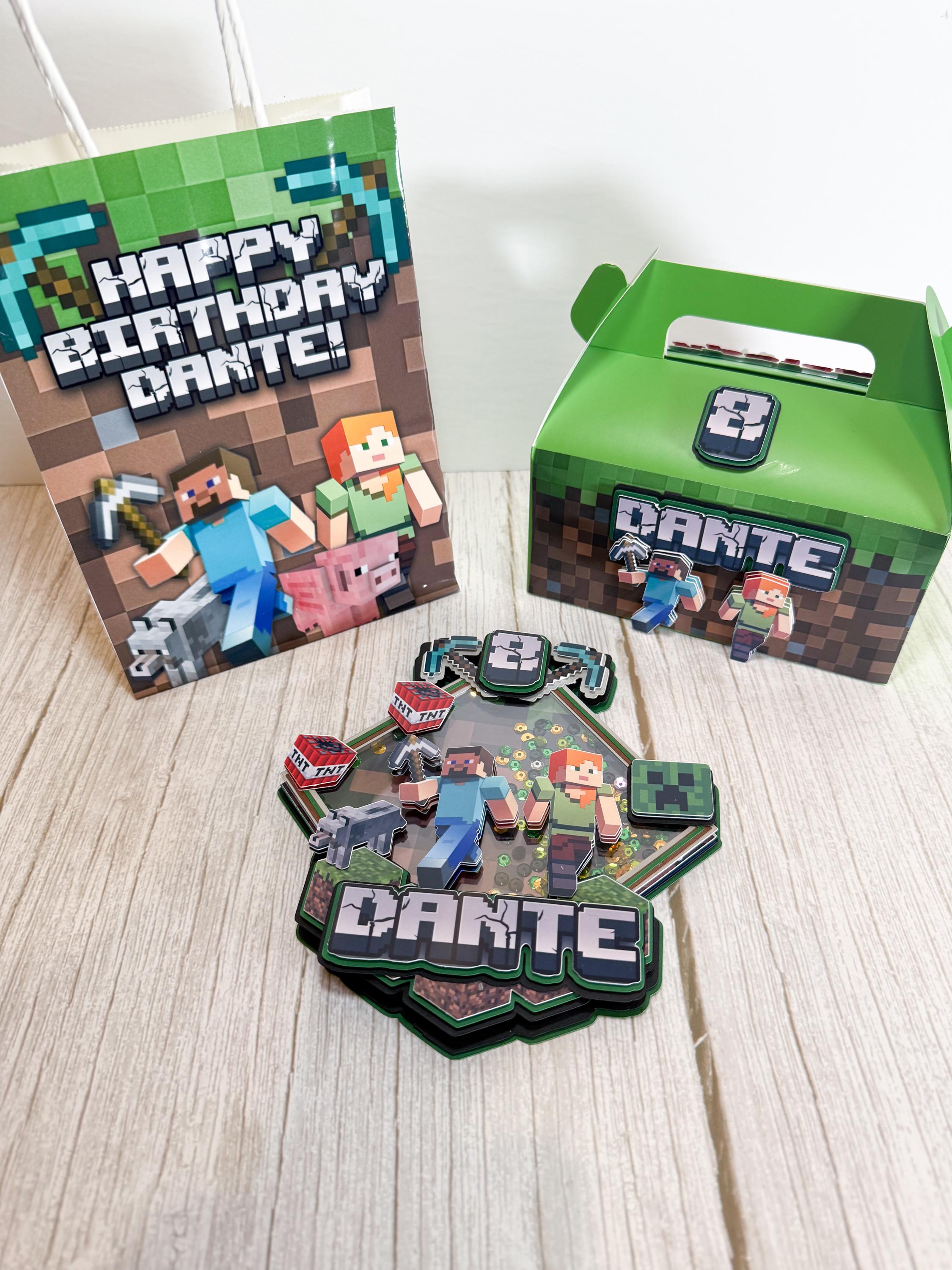 Personalized Minecraft Gift Bags