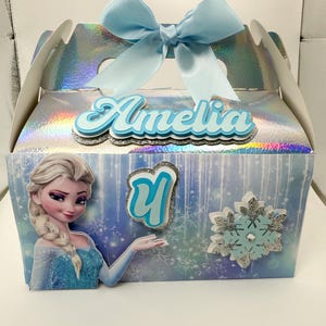 Frozen Gable Boxes, Elsa Party Favors, Frozen Birthday