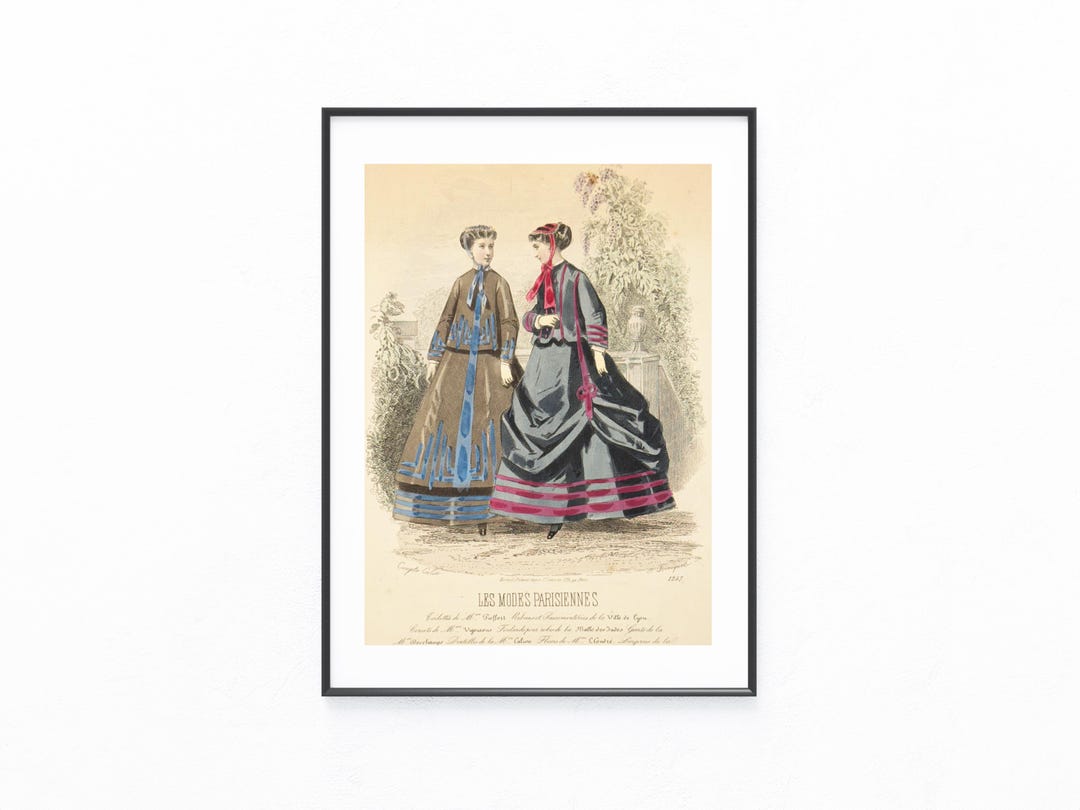 Les Modes Parisiennes 1857 Original | Französische Damenmode ...
