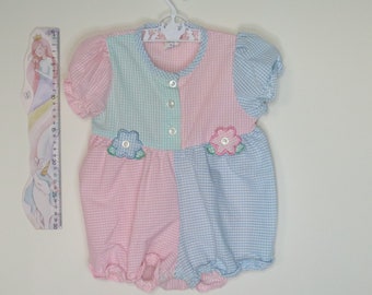 Cute Toddler Romper from 2002 with Flowers Size 6-9 months