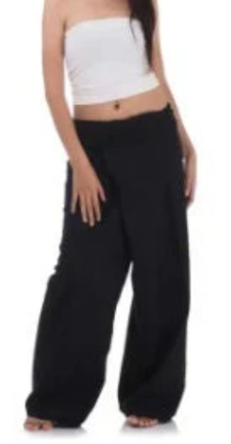 Thai Fisherman Pants, Black Hill Tribe Clothing, Yoga Exercise Style ...