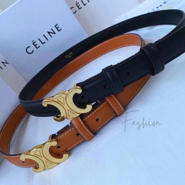 Vintage CELINEBELT - Cintura unisex Cintura da uomo Cintura da donna Cintura in pelle Cintura con fibbia Originale