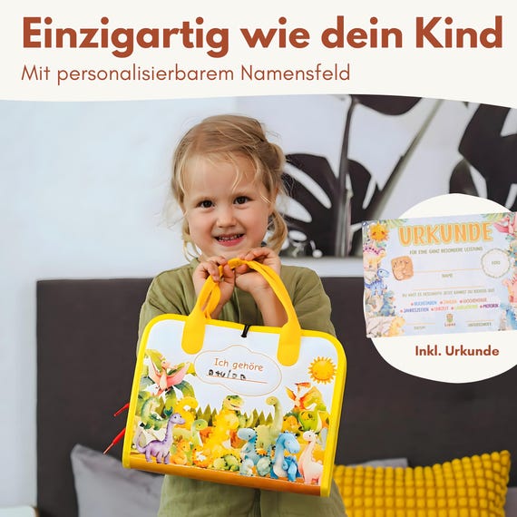 Busy Board Quiet Book Aus Filz – Montessori Activity Board Mit Knöpfen, Reißverschluss & Schnürsenkel Für Feinmotorik (Blau)